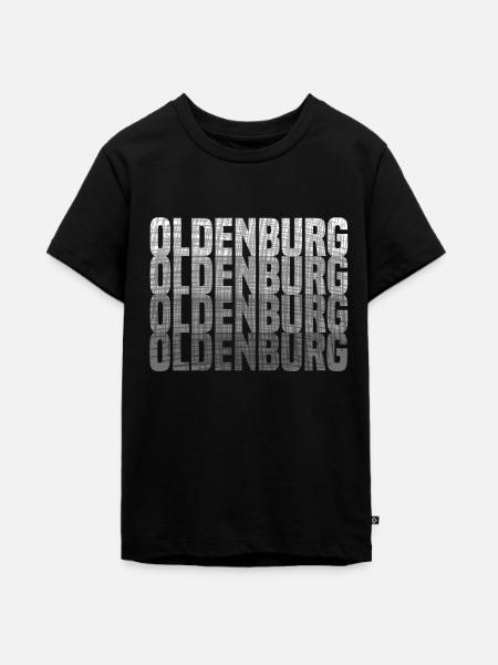Oldenburg grunge effekt - Teenager Premium Bio T-Shirt - Schwarz