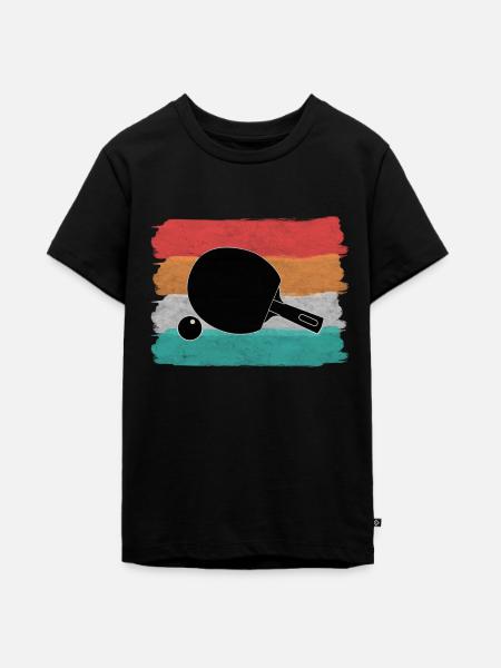 Pingpong - Teenager Premium Bio T-Shirt - Schwarz