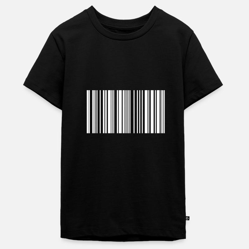 Code à barres code à barres blanc - T-shirt Premium bio Ado - noir