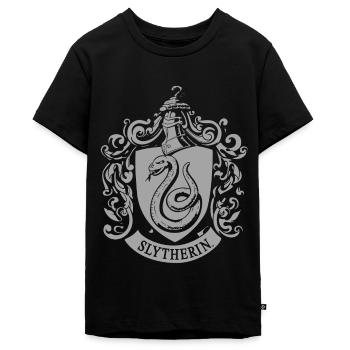 Harry Potter Emblème Serpentard - T-shirt Premium bio Ado - noir - Devant - AI Model Teenager Male light (155cm)