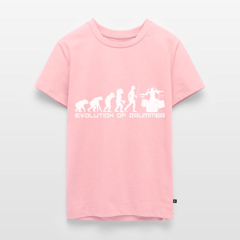 Drum development Evolution Stone Age drum Teenager Premium Organic T-Shirt