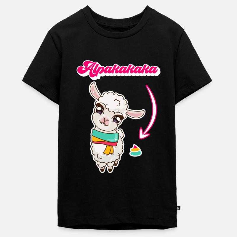 Alpacakaka alpaga doux - T-shirt Premium bio Ado - noir