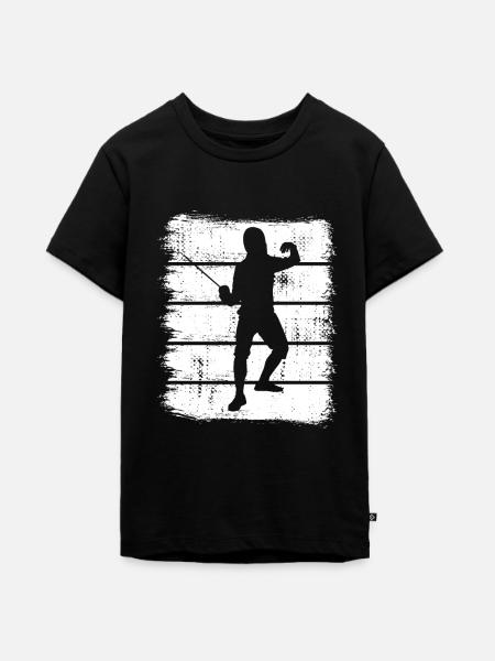 Fechter - Teenager Premium Bio T-Shirt - Schwarz