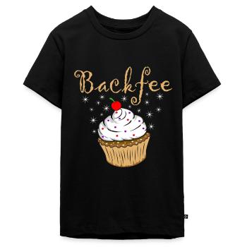 Backfee Backen Bäckerin Konditorin Hobbybäckerin - Teenager Premium Bio T-Shirt - Schwarz - Vorne - AI Model Teenager Male light (155cm)