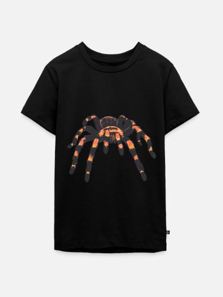 Vogelspinne Spinne Spinnen - Teenager Premium Bio T-Shirt - Schwarz