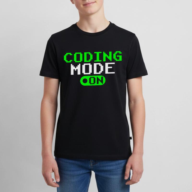 Programmiermodus Ein Coding Programmierer Coder Teenager Premium Bio T-Shirt