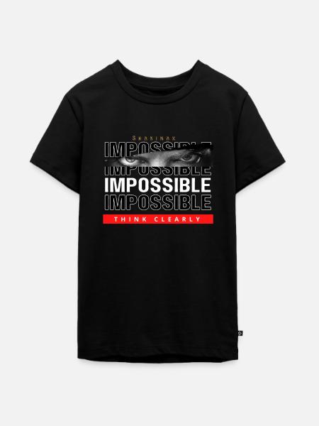 Shanimax Impossible - Teenager Premium Bio T-Shirt - Schwarz