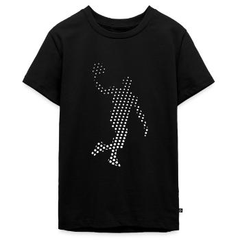 Basket Basket basketboll - Ekologisk premium-T-shirt tonåring - svart - Fram - AI Model Teenager Male light (155cm)