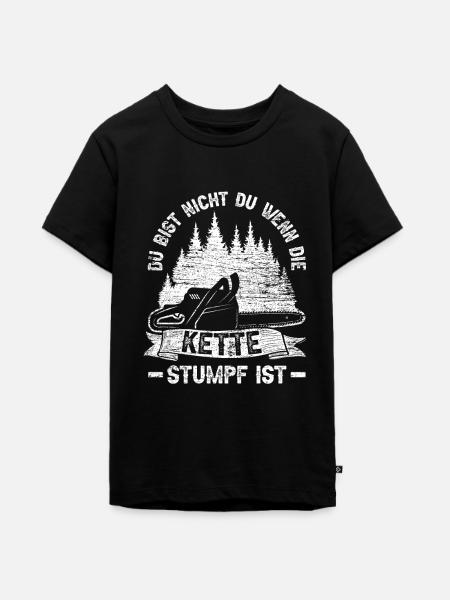 Waldarbeiter Forst - Teenager Premium Bio T-Shirt - Schwarz