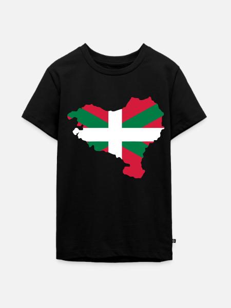 basque_country_map - Teenager Premium Bio T-Shirt - Schwarz