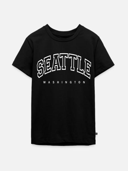 Seattle - Teenager Premium Bio T-Shirt - Schwarz