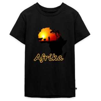 Afrika - Teenager Premium Bio T-Shirt - Schwarz - Vorne - AI Model Teenager Male light (155cm)