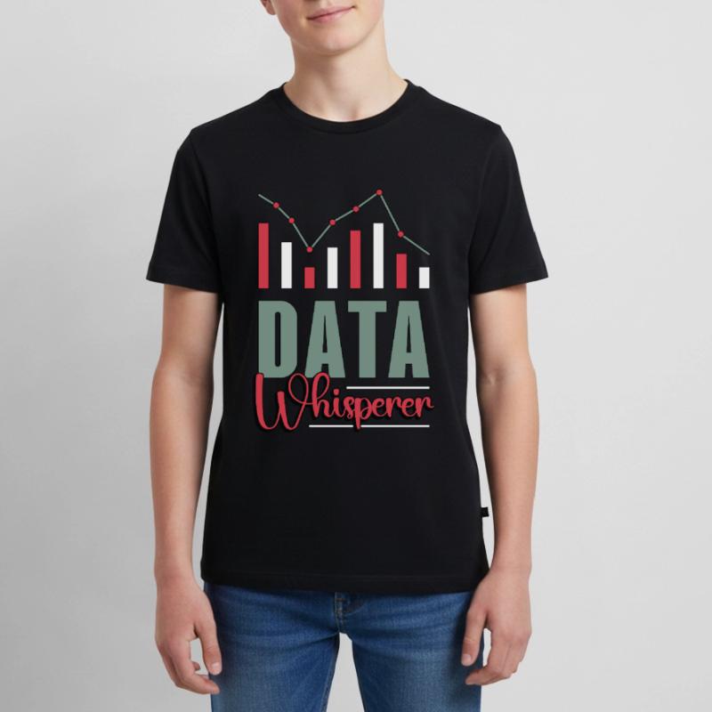 Data Analyst Data Whisperer Computer Science Coder Teenager Premium Bio T-Shirt