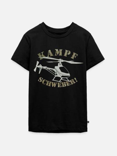 3D-Heli Modellflieger Kampfschweber-used - - Teenager Premium Bio T-Shirt - Schwarz
