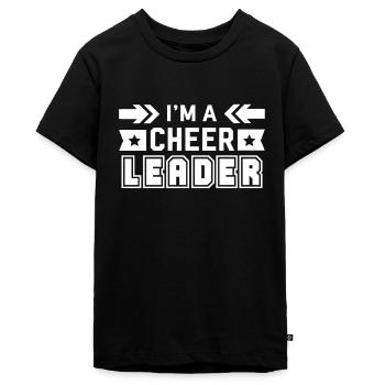 Cheerleading - Teenager Premium Bio T-Shirt - Schwarz - Vorne - AI Model Teenager Male light (155cm)