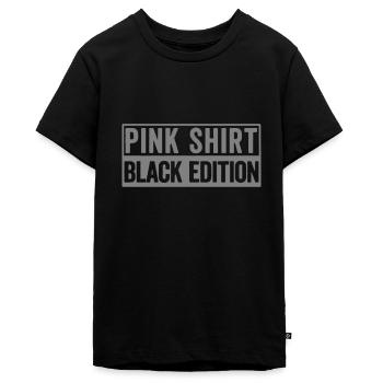 Pink Shirt - Black Edition T-Shirt - Teenager Premium Bio T-Shirt - Schwarz - Vorne - AI Model Teenager Male light (155cm)