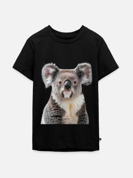 Koala - Teenager Premium Bio T-Shirt - Schwarz