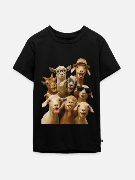 Ziege - Teenager Premium Bio T-Shirt - Schwarz