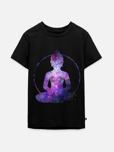 BUDDHA - Teenager Premium Bio T-Shirt - Schwarz