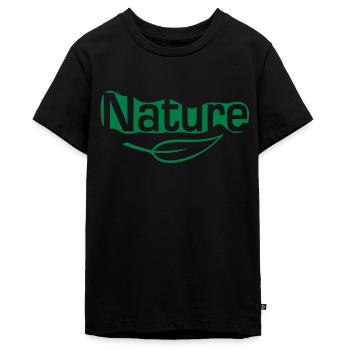 nature - Teenager Premium Bio T-Shirt - Schwarz - Vorne - AI Model Teenager Male light (155cm)