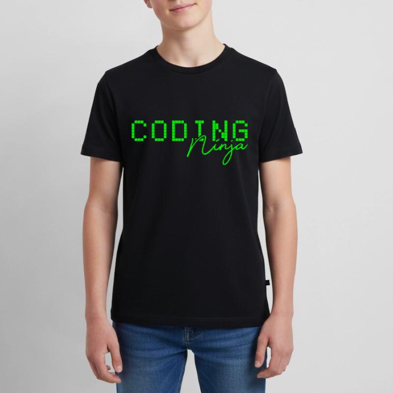 Code Coding Ninja Teenager Premium Organic T-Shirt