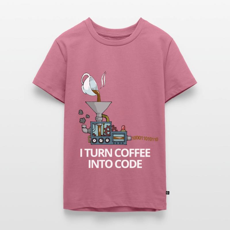 Programmer coffee in code computer science gift Teenager Premium Organic T-Shirt