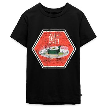 Sushi - Teenager Premium Bio T-Shirt - Schwarz - Vorne - AI Model Teenager Male light (155cm)