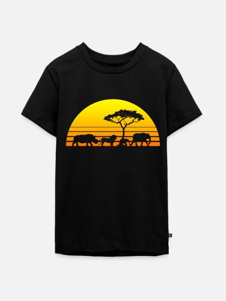 Afrika - Teenager Premium Bio T-Shirt - Schwarz