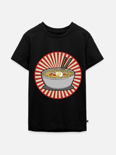 ramen - Teenager Premium Bio T-Shirt - Schwarz