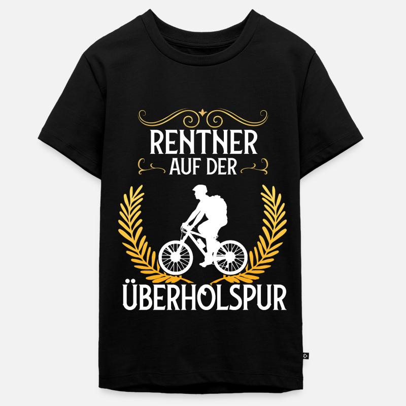 Retraités vélo retraite vélo de course - T-shirt Premium bio Ado - noir