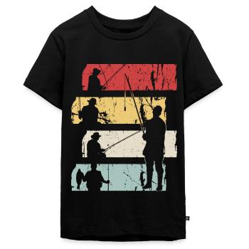 Angler - Teenager Premium Bio T-Shirt - Schwarz - Vorne - AI Model Teenager Male light (155cm)