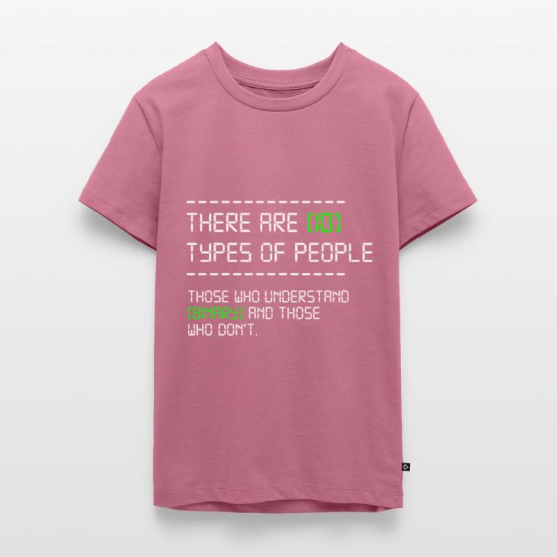 10 Types Of People Programmer Coder Developer Gift Teenager Premium Organic T-Shirt
