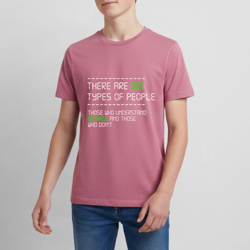 10 Types Of People Programmer Coder Developer Gift Teenager Premium Organic T-Shirt
