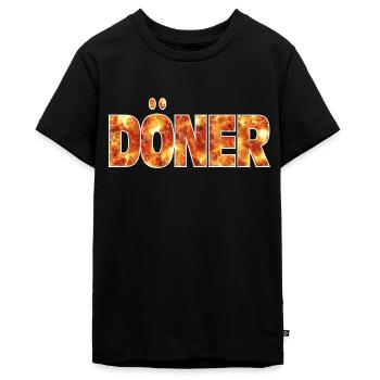 Döner - Teenager Premium Bio T-Shirt - Schwarz - Vorne - AI Model Teenager Male light (155cm)