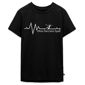 Handball T-Shirt mit Spruch - Teenager Premium Bio T-Shirt - Schwarz - Vorne - AI Model Teenager Male light (155cm)
