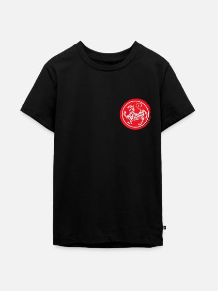 Karate Shotokan Tiger Logo - Teenager Premium Bio T-Shirt - Schwarz