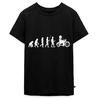 moto - T-shirt Premium bio Ado - noir - Devant - AI Model Teenager Male light (155cm)