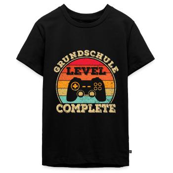 Grundschule Grundschüler Abschluss Abgänger - Teenager Premium Bio T-Shirt - Schwarz - Vorne - AI Model Teenager Male light (155cm)