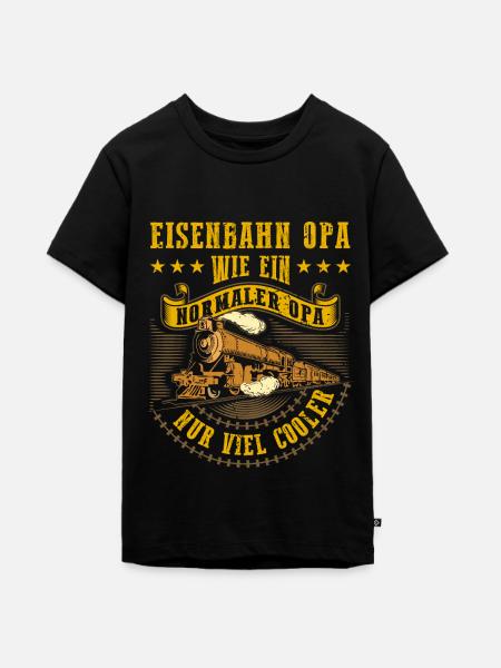 Eisenbahn - Teenager Premium Bio T-Shirt - Schwarz