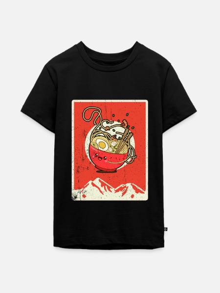 Ramen - Teenager Premium Bio T-Shirt - Schwarz