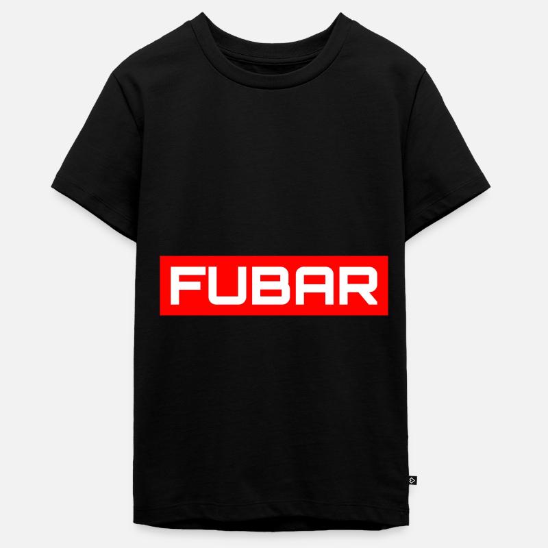 Fubar - Maglietta ecologica premium da ragazzi - nero