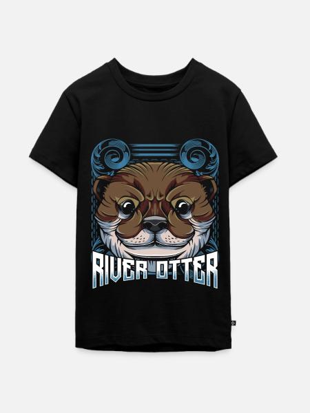 Otter - Teenager Premium Bio T-Shirt - Schwarz