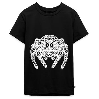 Spinne Spinnen Spinnen Tiere Horror Halloween - Teenager Premium Bio T-Shirt - Schwarz - Vorne - AI Model Teenager Male light (155cm)