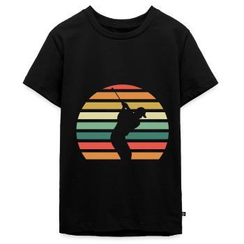 golf - Teenager Premium Organic T-Shirt - black - Front - AI Model Teenager Male light (155cm)
