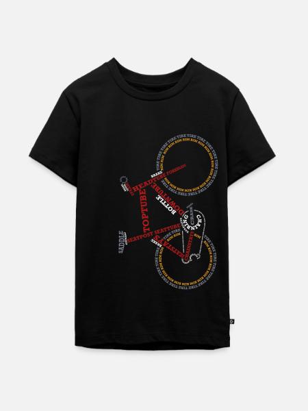 Fahrrad - Teenager Premium Bio T-Shirt - Schwarz