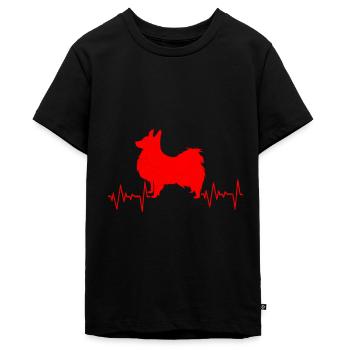 Papillon - Teenager Premium Bio T-Shirt - Schwarz - Vorne - AI Model Teenager Male light (155cm)