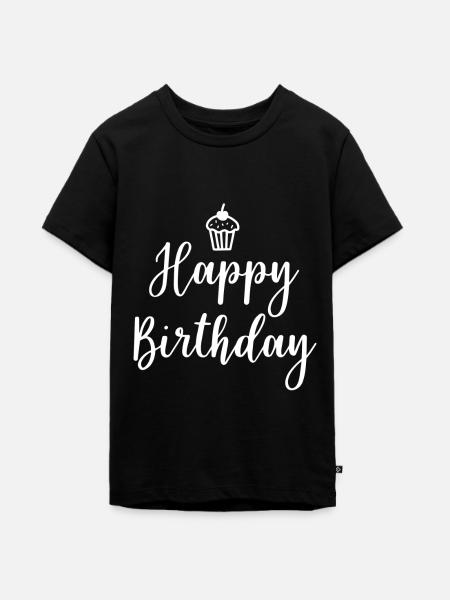 Happy Birthday - Teenager Premium Bio T-Shirt - Schwarz