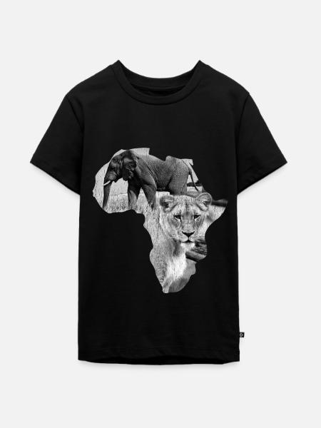 Africa - Teenager Premium Bio T-Shirt - Schwarz