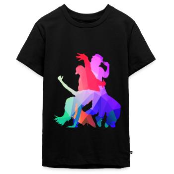 Danse Hip Hop - T-shirt Premium bio Ado - noir - Devant - AI Model Teenager Male light (155cm)