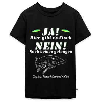 Angel Geschenk - Teenager Premium Bio T-Shirt - Schwarz - Vorne - AI Model Teenager Male light (155cm)